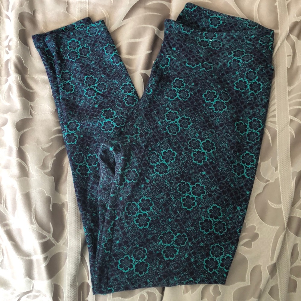 OS LuLaRoe Floral Leggings